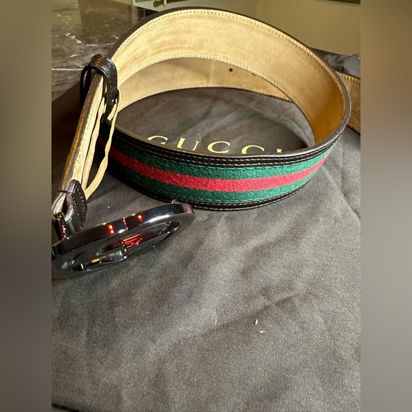 Gucci web belt with buckle, size 90/36 - Picture 12 of 17